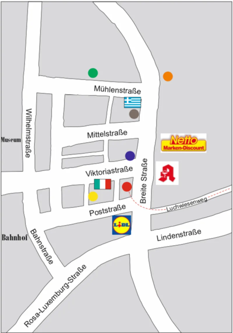 Umgebungskarte Velten und Umland